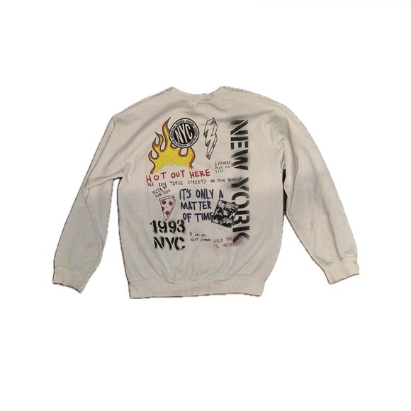 NYC Street style graphic unisex pullover sweater - Picture 2 of 2